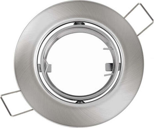 Porta-Faretto-Portafaretto-Supporto-Orientabile-Incasso-Gu10-Mr16-Satinato