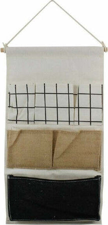 Porta-Oggetti-Organizer-Appendere-6-Tasche-Tessuto-Bagno-Camera-Multiuso-10479