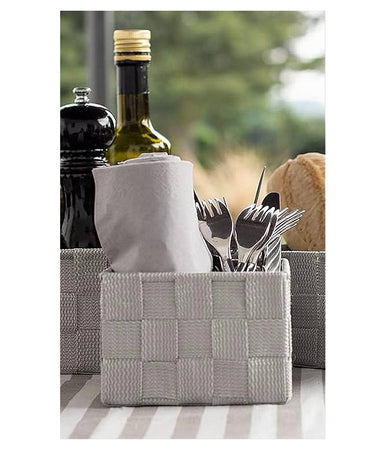 Porta Oggetti Organizer Bagno Camera Cucina In Tessuto Multiuso 20x20x13cm 79012