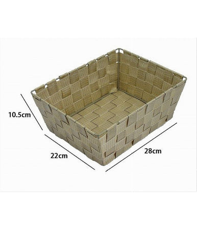 Porta Oggetti Organizer Bagno Camera Cucina Tessuto Multiuso 28x22x10.5 Cm 79125