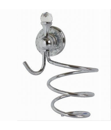 Porta Phon Asciugacapelli Supporto Montaggio A Parete Arredo Bagno Crystal 52833