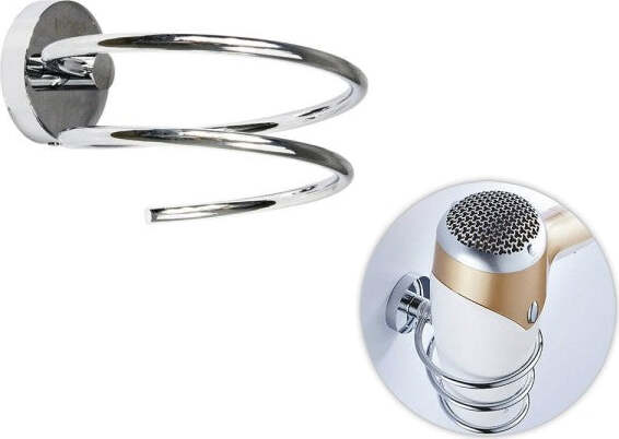 Porta Phon Da Parete A Muri In Acciaio Arredo Bagno Con Fissaggio A Viti Casa e cucina/Bagno/Accessori per il bagno/Dosatori e porta accessori/Porta asciugacapelli Trade Shop italia - Napoli, Commerciovirtuoso.it