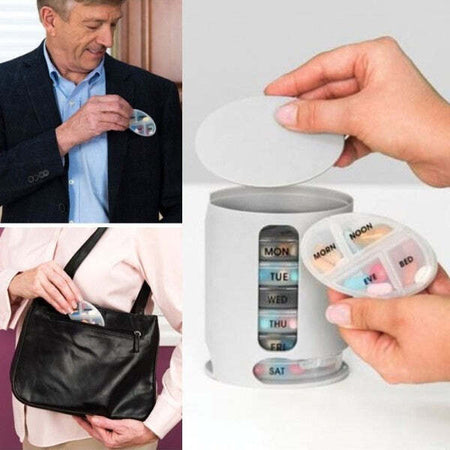 Porta Pillole Organizzatore Settimanale Pillole E Vitamine Pill Pro 4 Scomparti Salute e cura della persona/Ausili per la mobilità e vita quotidiana/Ausili per la memoria Trade Shop italia - Napoli, Commerciovirtuoso.it