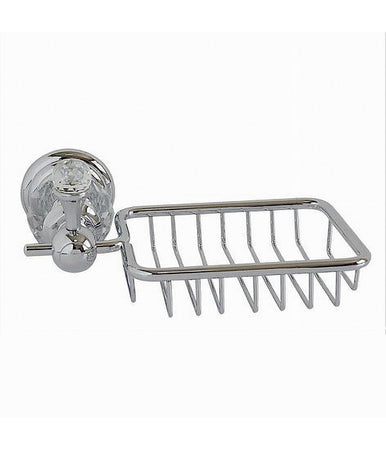 Porta Sapone Con Mensola Montaggio Parete Accessorio Arredo Bagno Crystal 52824