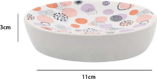 Porta-Sapone-Saponetta-Accessorio-Arredo-Bagno-Sfere-Astratte-11-X-3-Cm-87079