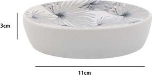 Porta-Sapone-Saponetta-Accessorio-Arredo-Bagno-Stampa-Tropicale-11-X-3-Cm-87065