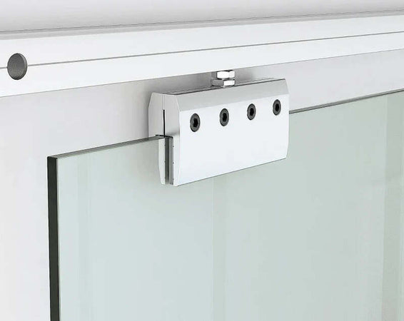 Porta-Scorrevole-in-Vetro-Trasparente-con-Binario-e-Maniglia-in-Alluminio-per-Bagno-Cucina-Studio-210x75x0.8cm-QH8B70-042QH8