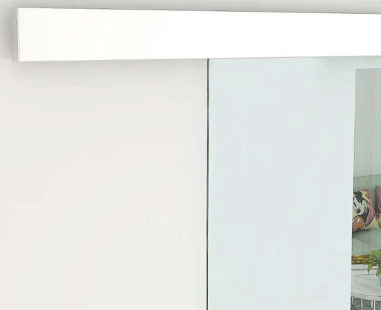 Porta-Scorrevole-in-Vetro-Trasparente-con-Binario-e-Maniglia-in-Alluminio-per-Bagno-Cucina-Studio-210x75x0.8cm-QH8B70-042QH8