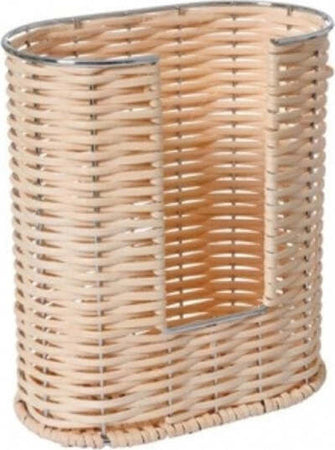 Portabicchieri-Porta-Bicchieri-Doppio-In-Metallo-E-Rattan-Vimini-2-Scomparti