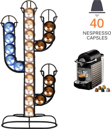 Portacapsule-Porta-Capsule-Caffe'-Nespresso-Cactus-Dispenser-Metallo-40-Posti