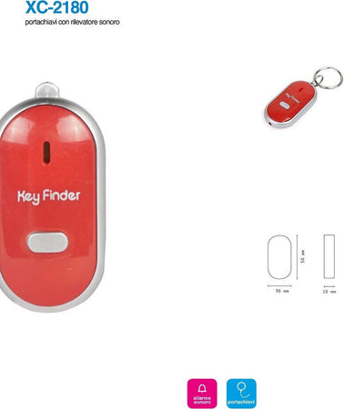Portachiavi Con Rilevatore Sonoro Allarme Indicatore Led Trova Chiavi Casa Xc2180 Elettronica e telefonia > Fotografia e video > Telecomandi Universali Trade Shop italia - Napoli, Commerciovirtuoso.it