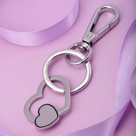 Portachiavi-MORELLATO-donna-Love-doppio-cuore