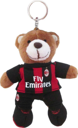 Portachiavi Ufficilale Milan Peluche Orsetto Rosso Nero Sport e tempo libero/Fan Shop/Calcio/Portachiavi Il Distintivo - Pesaro, Commerciovirtuoso.it