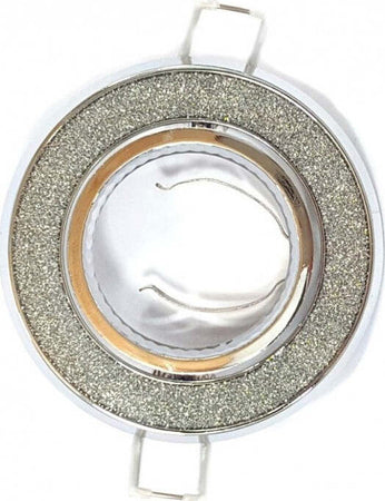 Portafaretto GU10 da incasso Tondo Orientabile Glitter Argento Illuminazione/Illuminazione per interni/Luci da incasso/Portafaretti da incasso Zencoccostore - Formia, Commerciovirtuoso.it