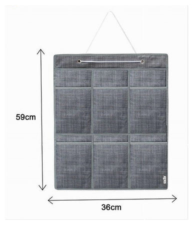 Portaoggetti Organizer A Sospensione 6 Tasche Tessuto Bagno Camera 59x36cm 69714