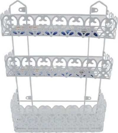 Portaoggetti-Sapone-Bagnoschiuma-3-Piani-Ripiani-Appoggio-Bagno-Da-Parete-52526