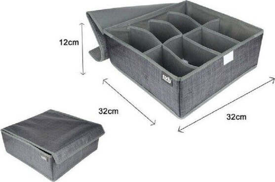 Portaoggetti-Tessuto-Organizer-Contenitore-Biancheria-8-Posti-32x32x12-Cm-69717