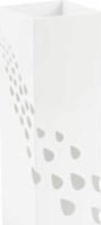 Portaombrelli - metallo verniciato - fantasia gocce - bianco - King collection Casa e cucina/Arredamento/Ingresso/Portaombrelli Eurocartuccia - Pavullo, Commerciovirtuoso.it