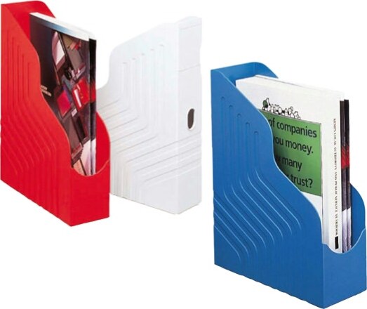 Portariviste Magazine Rack - 25x32 cm - dorso 8 cm - blu - Rexel Cancelleria e prodotti per ufficio/Archivio ufficio e accessori per scrivania/Archivio ufficio/Cartelle/Portariviste Eurocartuccia - Pavullo, Commerciovirtuoso.it