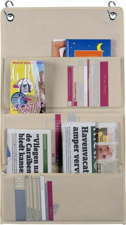 Portariviste-Organizer-Da-Appendere-Con-3-Tasche-E-2-Ganci-Per-Armadi-Cabine