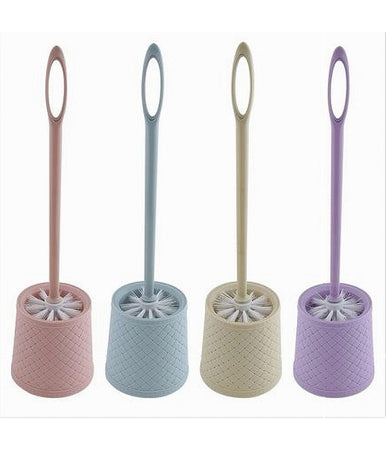 Portascopino Colorato Intreccio Rigato Per Bagno Wc Toilette Con Scopino 87268