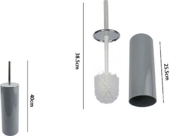 Portascopino-Porta-Scopino-Con-Scopettino-Wc-Bagno-Water-Grigio-Silver-69483