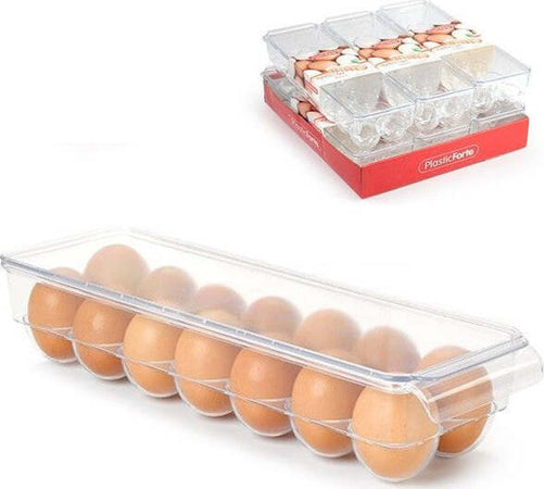 Portauovo-Porta-Uovo-14-Posti-Con-Divisorio-Per-Uova-In-Plastica-Box-Trasparente