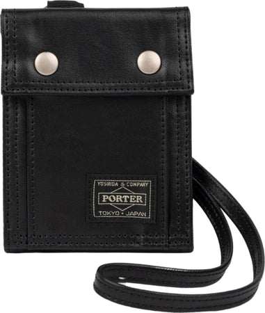 PORTER-YOSHIDA-&-CO-Free-Style-portafogli-con-tracolla-in-nero-da-uomo
