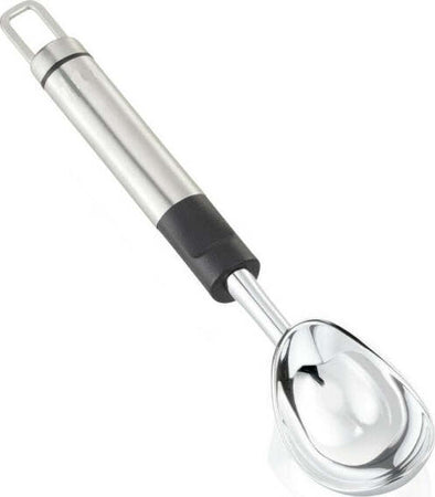 Porzionatore-Dosagelato-Paletta-Per-Gelato-Acciaio-Argento-Occhiello-D'aggancio