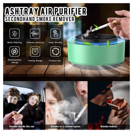 Posacenere Elettrico Aspirafumo Filtro Purificatore Portacenere Intelligente