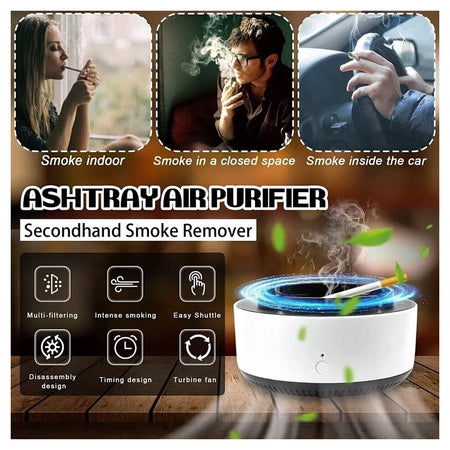 Posacenere Elettrico Aspirafumo Filtro Purificatore Portacenere Intelligente