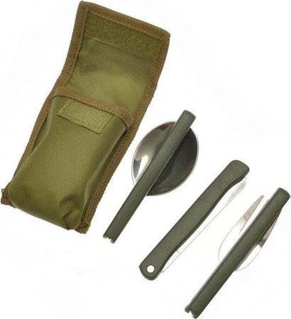 Posate Pieghevoli Forchetta Cucchiao Cortello Acciaio Con Astuccio Campeggi Viaggi Cucina > Posate Trade Shop italia - Napoli, Commerciovirtuoso.it