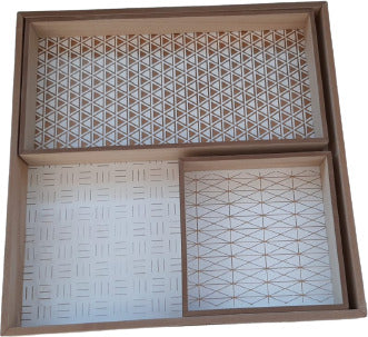 Potiron Tris di vassoi in MDF Casa e cucina/Stoviglie/Piatti ciotole e vassoi/Piatti per servire/Vassoi/Vassoi da portata Scontolo.net - Potenza, Commerciovirtuoso.it