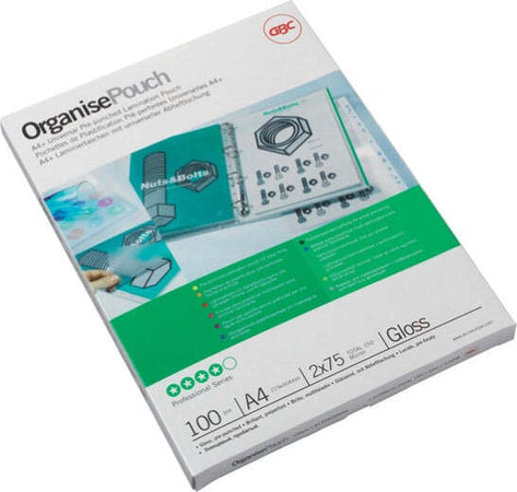 Pouches - A4 - 216 x 303 mm - 2 x 75 micron - GBC - conf. 100 pezzi Cancelleria e prodotti per ufficio/Elettronica per ufficio/Accessori/Pouches per plastificatrici Eurocartuccia - Pavullo, Commerciovirtuoso.it