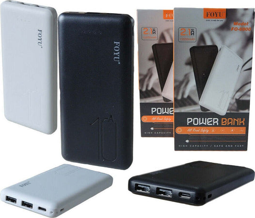 Power Bank 12000mah 2 Usb Batteria Emergenza Supplementare 2.1a Type-c Fo-6900 Powerbank Trade Shop italia - Napoli, Commerciovirtuoso.it