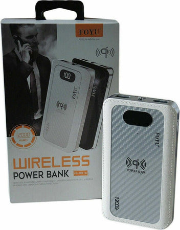 Power Bank 4 In 1 Caricatore Wireless Senza Fili Qi Led 12000mah Carica Batteria Powerbank Trade Shop italia - Napoli, Commerciovirtuoso.it