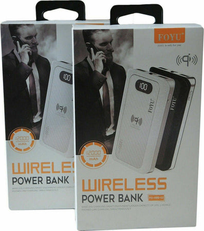 Power Bank 4 In 1 Caricatore Wireless Senza Fili Qi Led 12000mah Carica Batteria Powerbank Trade Shop italia - Napoli, Commerciovirtuoso.it