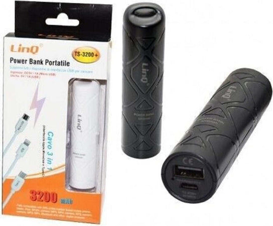 Power Bank Batteria Esterna Portatile Ricaricabile 3200mah Con Cavo 3in1 Ts-3200+ Elettronica/Cellulari e accessori/Accessori/Caricabatterie/Caricabatterie portatile Trade Shop italia - Napoli, Commerciovirtuoso.it