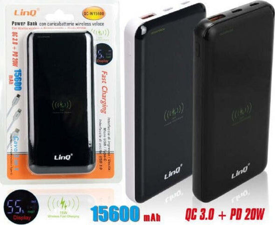 Power-Bank-Batteria-Esterna-Ricarica-Veloce-Wireless-15600mah-Caricabatteria-Qc-w15600