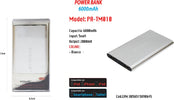 Power Bank Portatile 6000mah Per Smartphone Cellulare Tablet Maxtech Pa-tm010 Powerbank Trade Shop italia - Napoli, Commerciovirtuoso.it