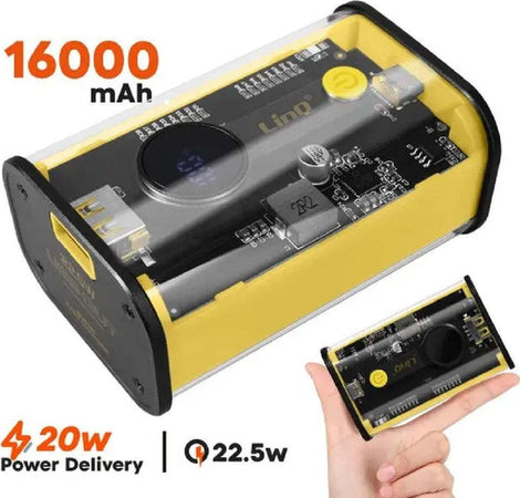 Powerbank 16000mah Carica Rapida Usb-c 20w + Usb 22.5w Con Display A Led Tm16000 Elettronica/Cellulari e accessori/Accessori/Caricabatterie/Caricabatterie portatile Trade Shop italia - Napoli, Commerciovirtuoso.it