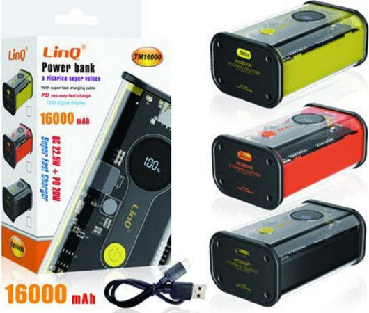 Powerbank 16000mah Carica Rapida Usb-c 20w + Usb 22.5w Con Display A Led Tm16000 Elettronica/Cellulari e accessori/Accessori/Caricabatterie/Caricabatterie portatile Trade Shop italia - Napoli, Commerciovirtuoso.it