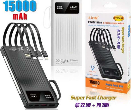 Powerbank-Batteria-Portatile-15000mah-Ricarica-Super-Veloce-Qc22.5w+pd20w-Tt13899