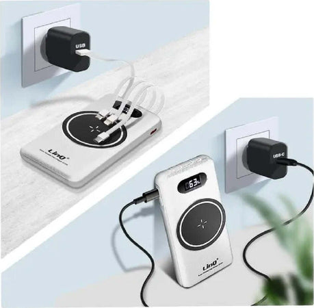 Powerbank Da 15000 Mah Con Ricarica Wireless Rapida Usb / Usb-c Con Cavi Tt15808 Elettronica/Cellulari e accessori/Accessori/Caricabatterie/Caricabatterie portatile Trade Shop italia - Napoli, Commerciovirtuoso.it