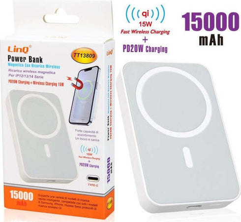 Powerbank-Magnetico-Con-Ricarica-Wireless-15w-Qi-Veloce-+-Pd20w-15000mah-Tt13809