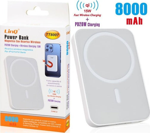 Powerbank-Magnetico-Con-Ricarica-Wireless-Veloce-15w-Qi-+-P20w-8000-Mah-Tt8007