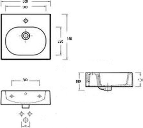 Pozzi Ginori Lavabo Bianco Closer  60 con Bacino Ovale Made in Italy Fai da te/Attrezzature per cucine e bagni/Attrezzature per bagni/Lavandini bagno/Lavabi Ogomondo - Martina Franca, Commerciovirtuoso.it