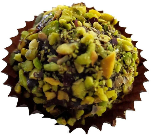 Praline al Pistacchio Artigianale Cioccolatini fatti a mano "Ferrero Rocher" al Pistacchio con granella e Crema di Pistacchio, Fondente e Wafer 300gr