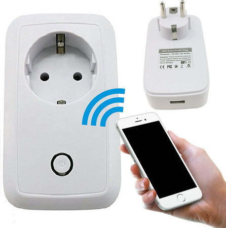 Presa Di Corrente Intelligente Controllabile Con Il Wifi - Smart Power Plug Fai da te/Materiale elettrico/Prese elettriche ed accessori/Spine intelligenti e telecomandate Trade Shop italia - Napoli, Commerciovirtuoso.it