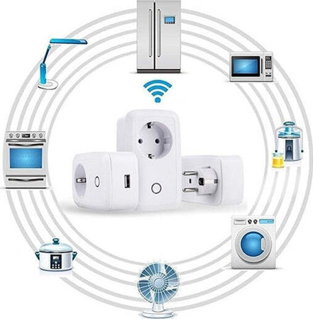 Presa Di Corrente Intelligente Controllabile Con Il Wifi - Smart Power Plug Fai da te/Materiale elettrico/Prese elettriche ed accessori/Spine intelligenti e telecomandate Trade Shop italia - Napoli, Commerciovirtuoso.it